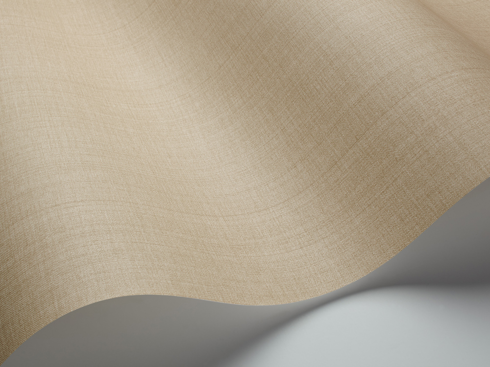 Earth 7623 Vlies-Tapete einfarbig Leinen fein beige-braun in Stoff-Optik